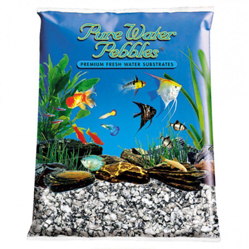 Pure Water Pebbles Aquarium Gravel - Silver Mist-Fish-Pure Water Pebbles-5 lbs (6.3-9.5 mm Grain)-