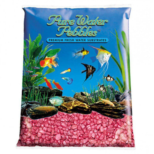 Pure Water Pebbles Aquarium Gravel - Red Frost-Fish-Pure Water Pebbles-5 lbs (8.7-9.5 mm Grain)-