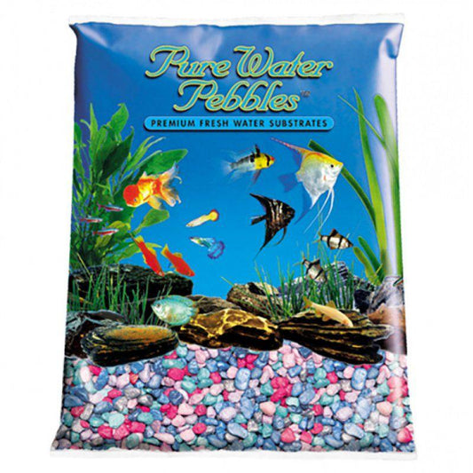 Pure Water Pebbles Aquarium Gravel - Rainbow Frost-Fish-Pure Water Pebbles-5 lbs (8.7-9.5 mm Grain)-