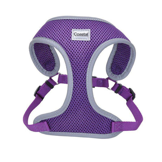Coastal Pet Comfort Soft Reflective Wrap Adjustable Dog Harness - Purple-Dog-Coastal Pet-Small - 19-23" Girth - (5/8" Straps)-
