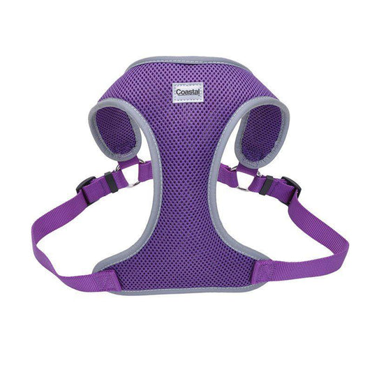 Coastal Pet Comfort Soft Reflective Wrap Adjustable Dog Harness - Purple-Dog-Coastal Pet-X-Small - 16-19" Girth - (5/8" Straps)-