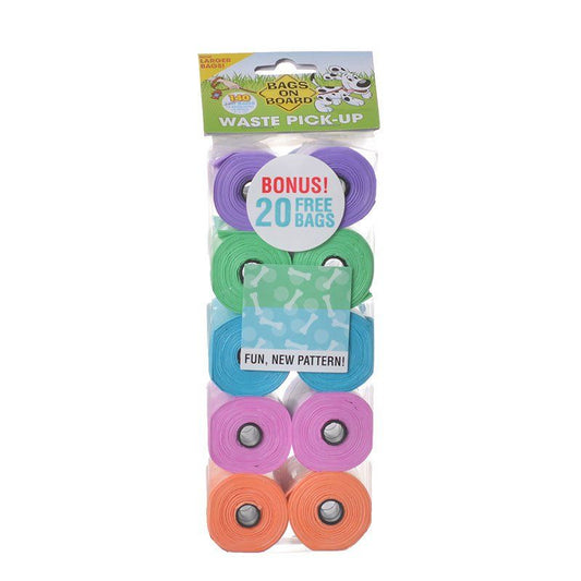 Bags on Board Waste Pick Up Refill Bags - Fashion Print-Dog-Bags On Board-140 Bags-