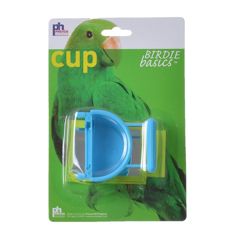 Prevue Birdie Basics Cup with Mirror-Bird-Prevue-1 Pack - 1.5 oz - (Assorted Colors)-