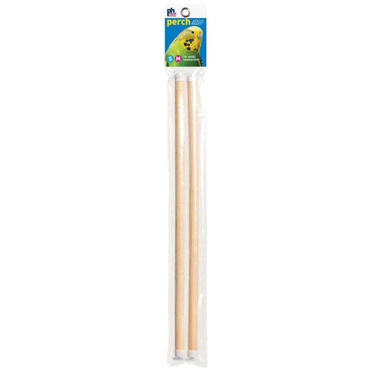 Prevue Birdie Basics Perch - Small/Medium Birds-Bird-Prevue-14"L x 7/16"W - 2 Pack-