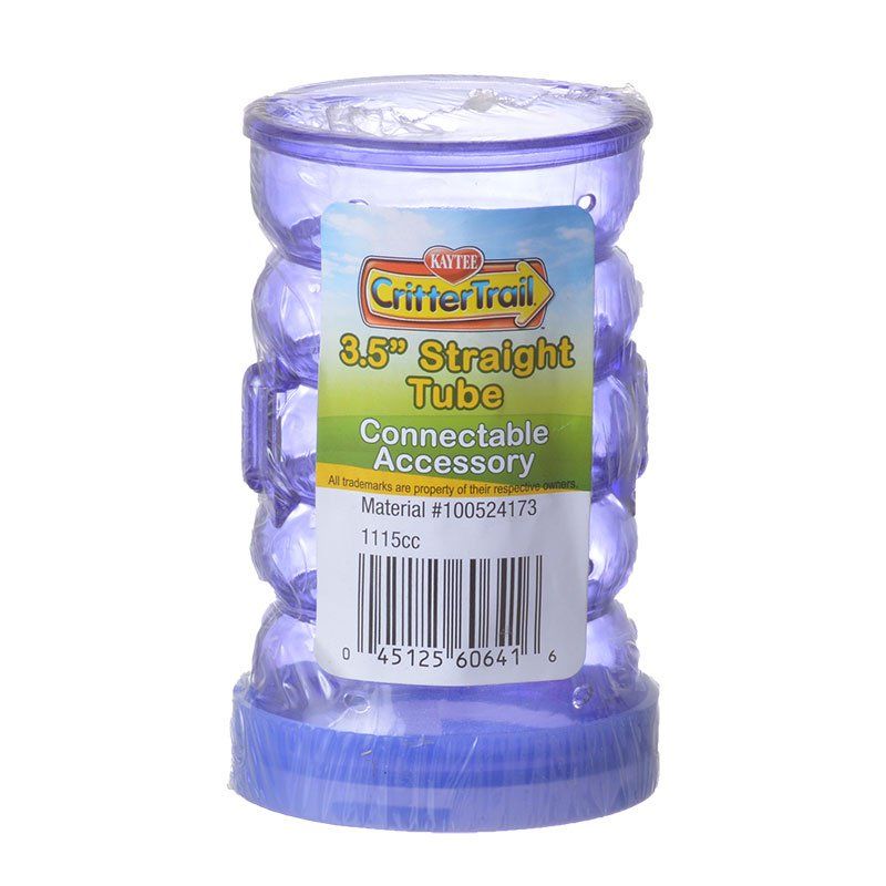 Kaytee Crittertrail Fun-Nel Tube - Straight-Small Pet-Kaytee-1 Pack - (3.5" Long x 2" Diameter)-