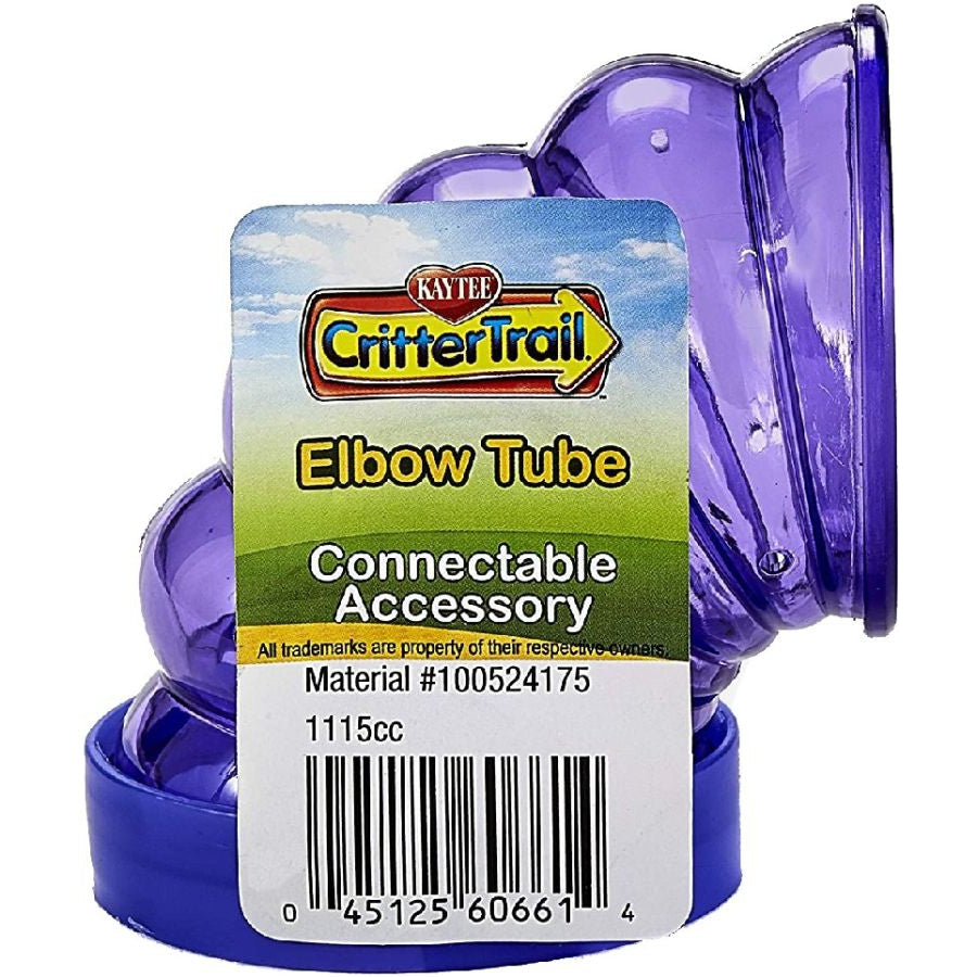 Kaytee Crittertrail Fun-Nel Tube - Elbow-Small Pet-Kaytee-1 Pack - (4" Long x 2" Diameter)-