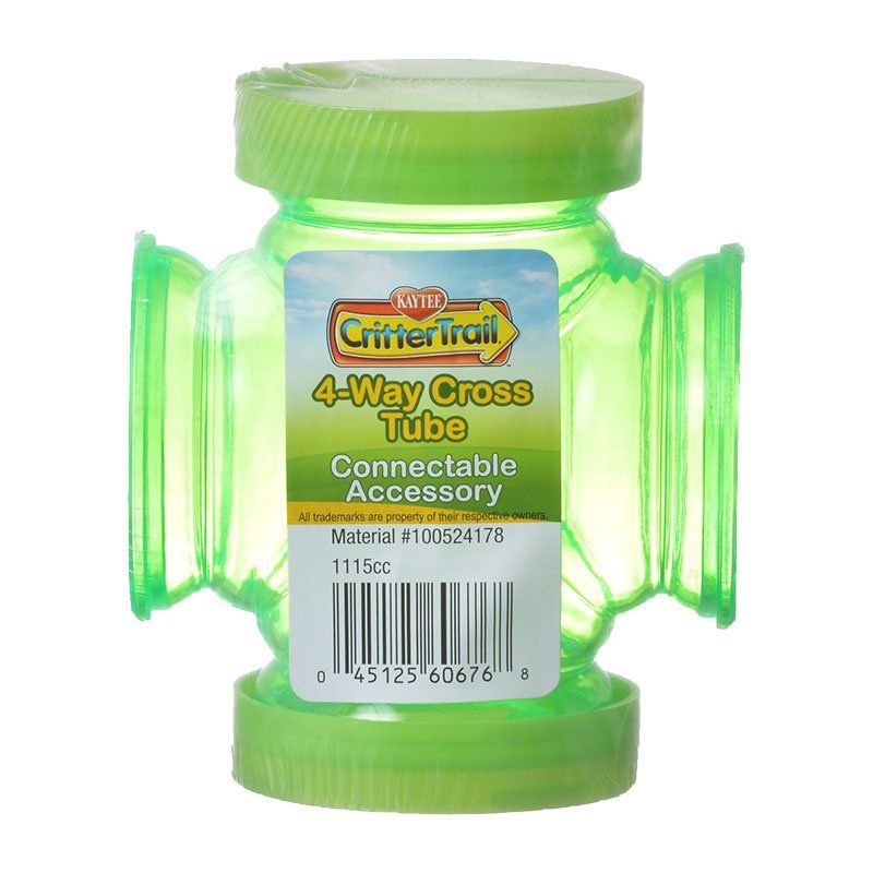 Kaytee Crittertrail Fun-Nel Tube - 4 Way-Small Pet-Kaytee-1 Pack - (4"L x 2"W x 2"D)-