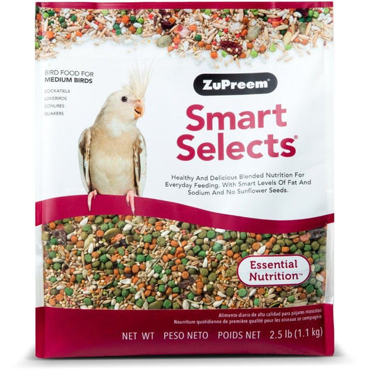 ZuPreem Smart Selects Bird Food for Medium Birds-Bird-ZuPreem-2.5 lbs-
