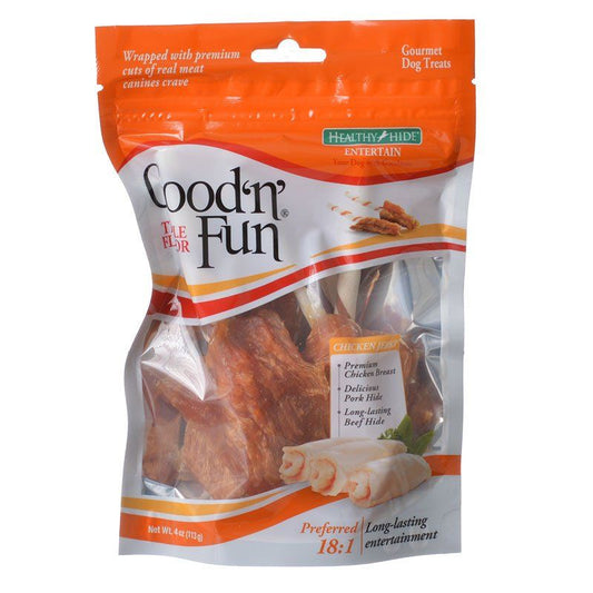 Healthy Hide Good 'n' Fun Triple-Flavor Wings - Beef, Pork & Chicken-Dog-Healthy Hide-4 oz-