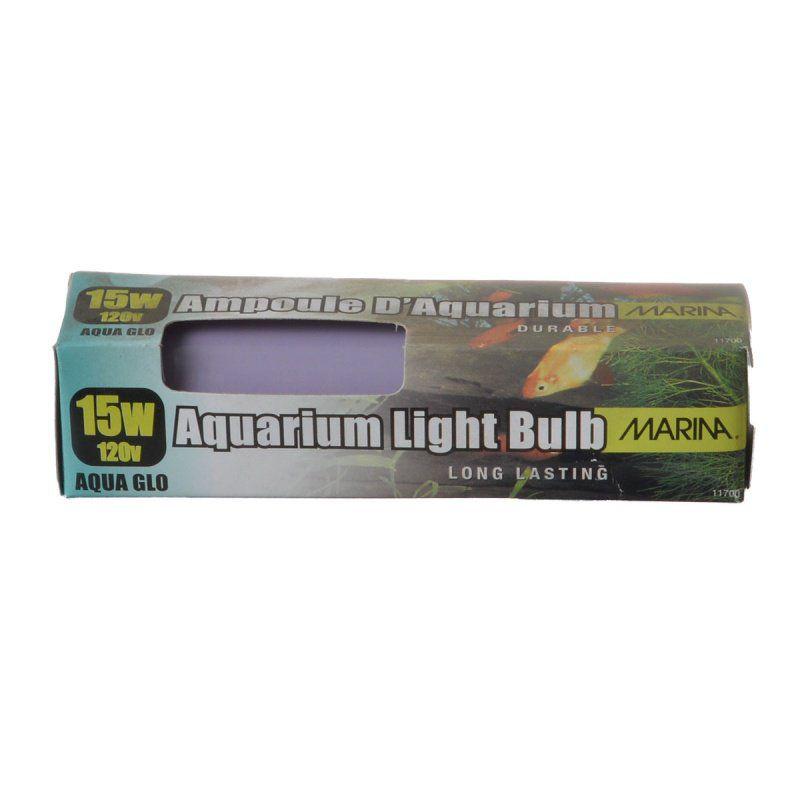 Marina Aqua-Glo Aquarium Light Bulb-Fish-Marina-1 Pack - (15 Watt)-