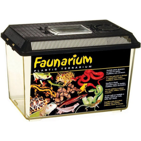 Exo-Terra Faunarium Plastic Terrarium-Reptile-Exo-Terra-Medium - (12"L x 7.5"W x 8"H)-