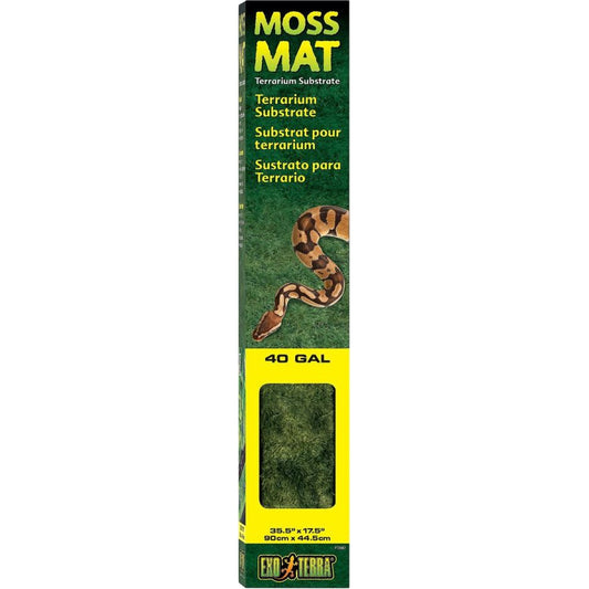 Exo-Terra Moss Mat Terrarium Substrate-Reptile-Exo-Terra-40 Gallon - (35.5"L x 17.5"W)-
