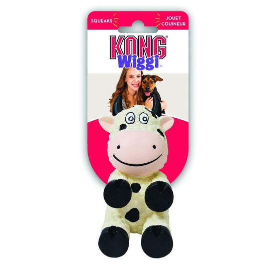 KONG Wiggi Cow Dog Toy-Dog-KONG-Small - 1 Pack-