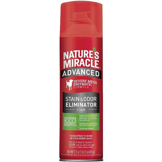 Nature's Miracle Advanced Enzymatic Stain & Odor Eliminator Foam-Dog-Natures Miracle-17.5 oz-