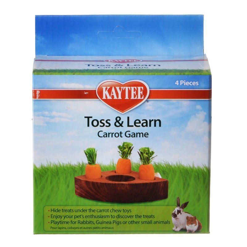 Kaytee Toss & Learn Carrot Game-Small Pet-Kaytee-1 Pack - (4 Pieces)-