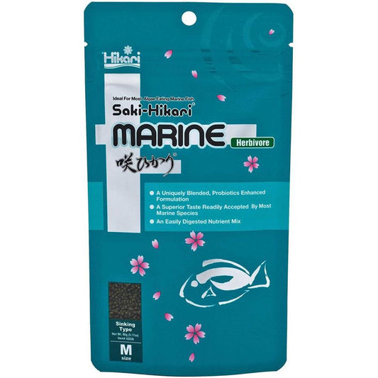 Hikari Saki-Hikari Marine Herbivore Food-Fish-Hikari-Medium Pellet - 3.17 oz-