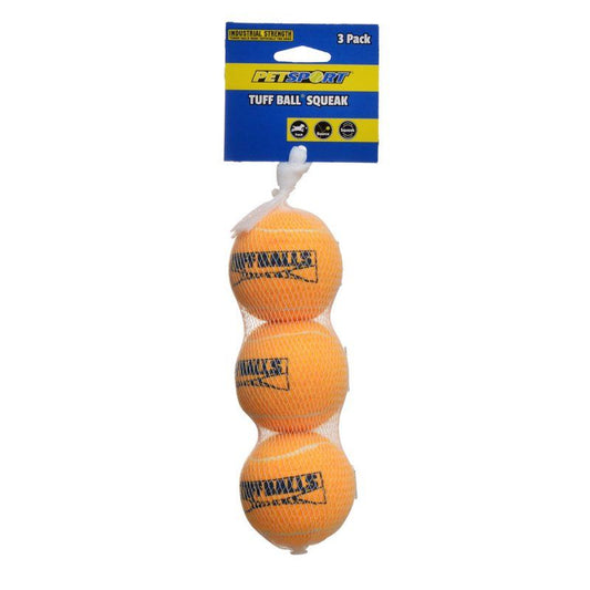 Petsport USA Tuff Ball Squeak Dog Toy-Dog-Petsport USA-Medium - 3 Pack - (2.5" Diameter Ball)-
