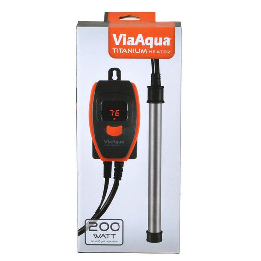 Via Aqua Titanium Heater-Fish-Via Aqua-200 Watt - (50 Gallons)-