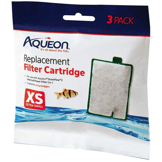 Aqueon Replacement Filter Cartridges for E Internal Power Filter - X-Small-Fish-Aqueon-3 Count-