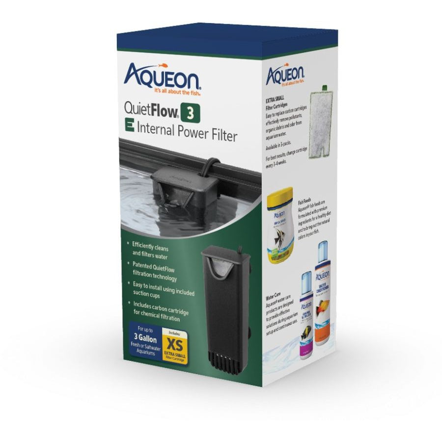Aqueon Quietflow E Internal Power Filter-Fish-Aqueon-3 Gallons-