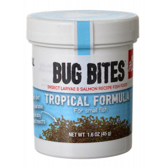 Fluval Bug Bites Tropical Formula Granules for Small Fish-Fish-Fluval-1.59 oz-