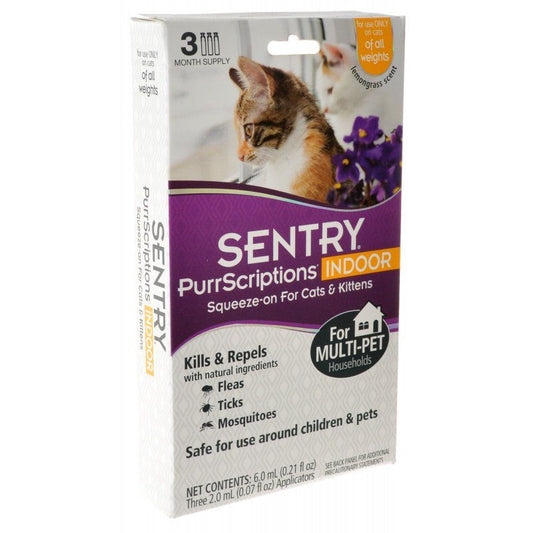 Sentry PurrScriptions Indoor Squeeze-On for Cats & Kittens-Cat-Sentry-3 Count-
