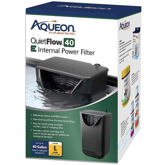 Aqueon Quietflow E Internal Power Filter-Fish-Aqueon-40 Gallons-