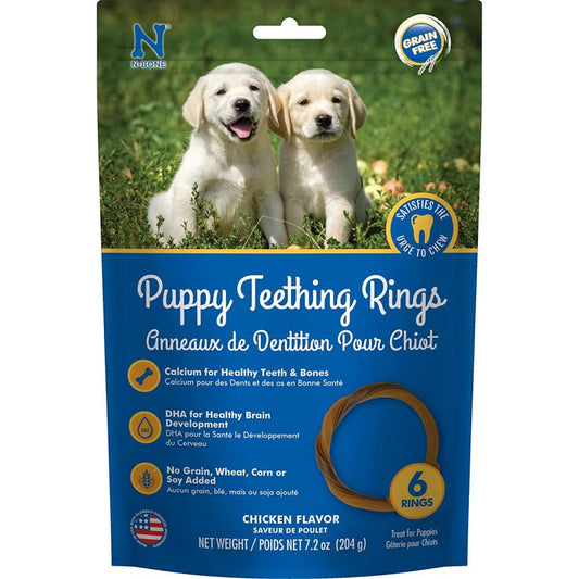 N-Bone Grain Free Puppy Teething Rings - Chicken Flavor-Dog-N-Bone-6 Count-