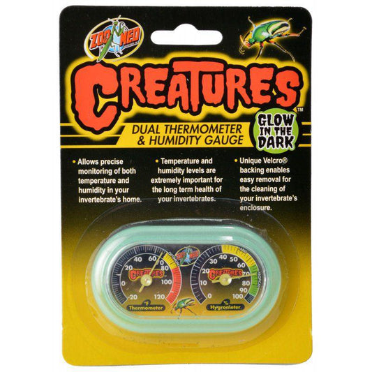 Zoo Med Creatures Dual Thermometer & Humidity Gauge-Reptile-Zoo Med-1 Count-
