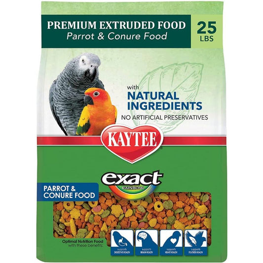 Kaytee Exact Natural Parrot & Conure Food-Bird-Kaytee-25 lbs-