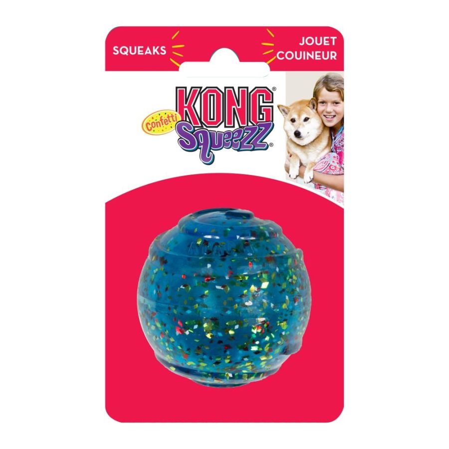 KONG Squeezz Confetti Ball Dog Toy-Dog-KONG-Small - 1 Count-
