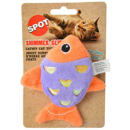 Spot Shimmer Glimmer Fish Catnip Toy - Assorted Colors-Cat-Spot-1 Count-