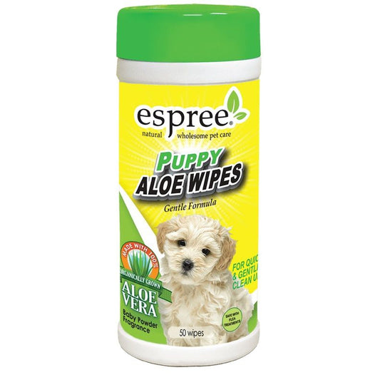 Espree Puppy Aloe Wipes-Dog-Espree-50 Count-