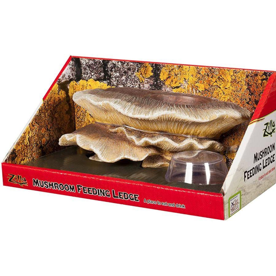 Zilla Mushroom Feeding Ledge Reptile Decor-Reptile-Zilla-1 Count-