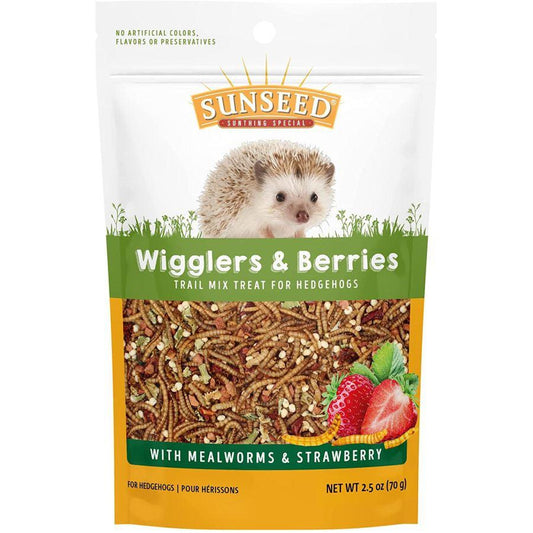 Sunseed Vita Prima Wigglers & Berries Trail Mix Hedgehog Treat-Small Pet-Vitakraft-2.5 oz-