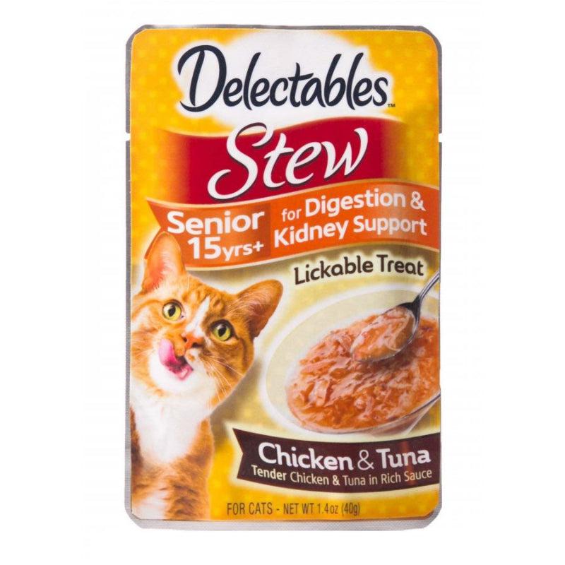 Hartz Delectables Stew Senior Cat Treats - Chicken & Tuna-Animals & Pet Supplies-BimBimPet-