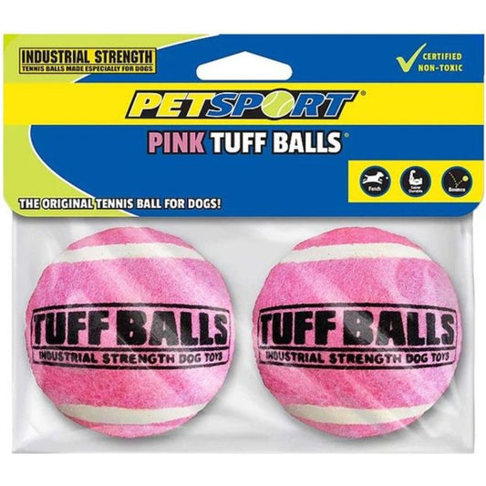 Petsport Tuff Ball Dog Toy Pink-Dog-Petsport USA-2 count-