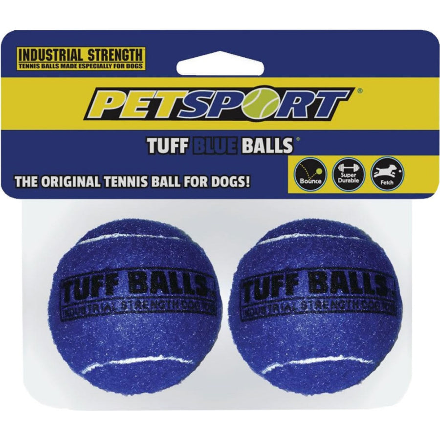 Petsport Tuff Ball Dog Toy Blue-Dog-Petsport USA-2 count (2.5"D)-