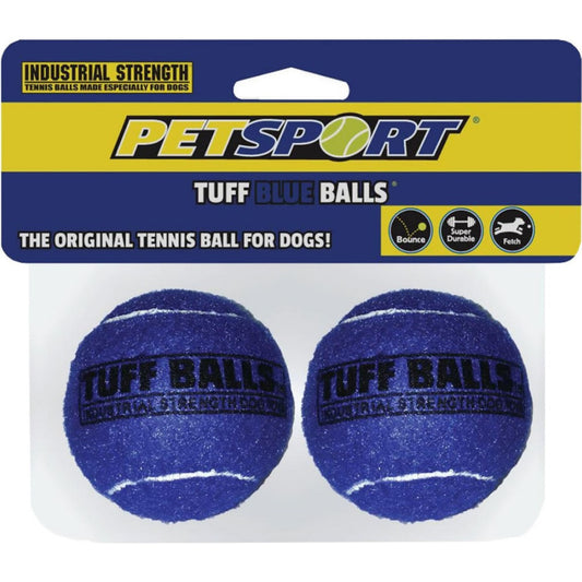 Petsport Tuff Ball Dog Toy Blue-Dog-Petsport USA-2 count (2.5"D)-
