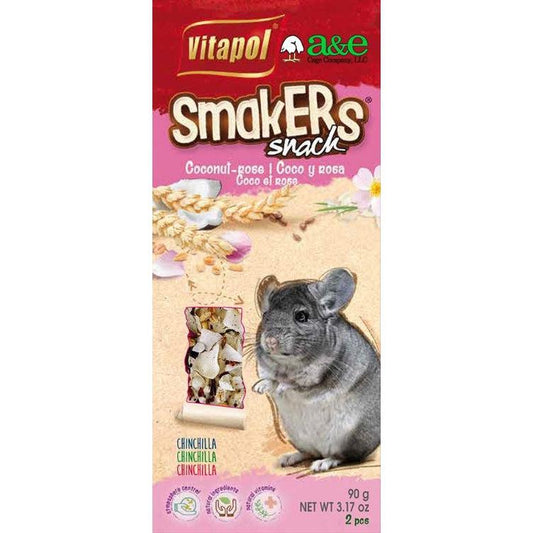A&E Cage Company Smakers Coconut-Rose Sticks for Chinchillas-Small Pet-A&E Cage Company-2 count-
