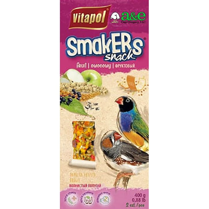 A&E Cage Company Smakers Finch Fruit Treat Sticks-Bird-A&E Cage Company-2 count-