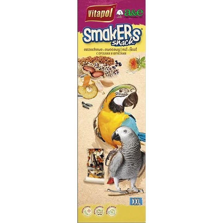 A&E Cage Company Smakers Parrot XXL Nut Treat Sticks-Bird-A&E Cage Company-2 count-