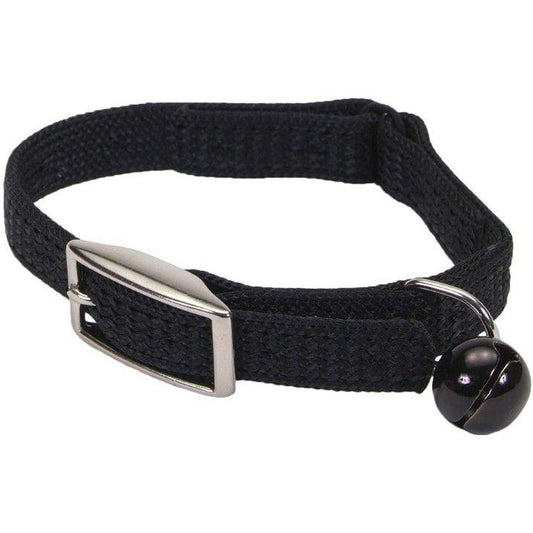 Coastal Pet Sassy Snagproof Nylon Safety Cat Collar Black-Cat-Coastal Pet-10"L x 3/8"W-
