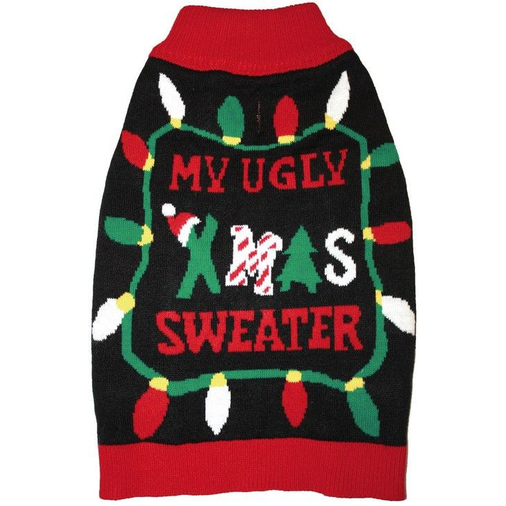 Fashion Pet Black Ugly XMAS Dog Sweater-Dog-Fashion Pet-Large-