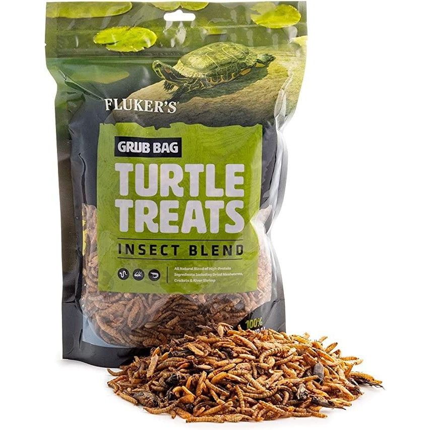 Flukers Grub Bag Turtle Treat - Insect Blend-Reptile-Flukers-6 oz-