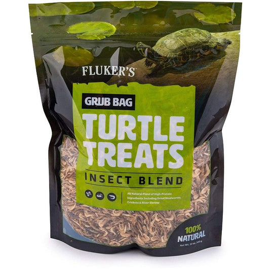 Flukers Grub Bag Turtle Treat - Insect Blend-Reptile-Flukers-12 oz-