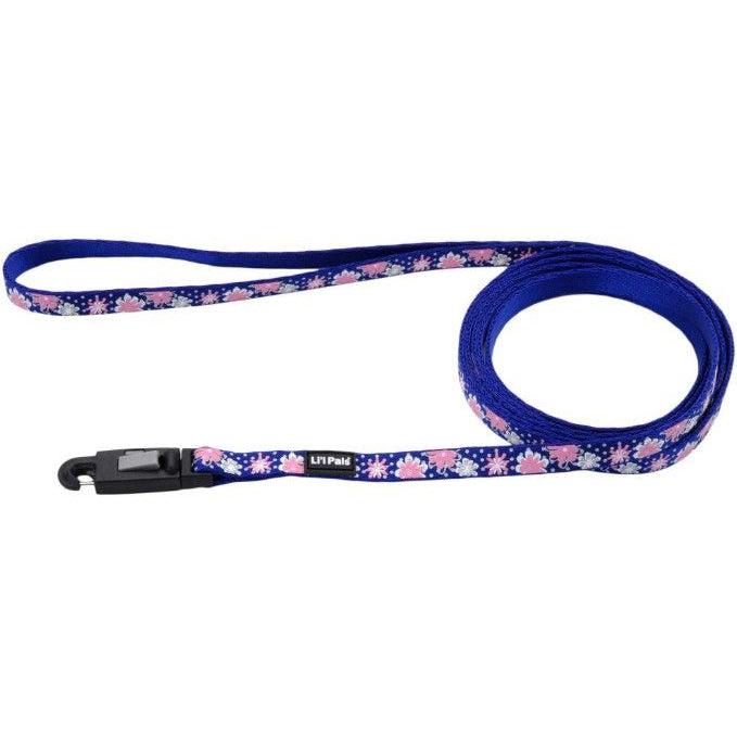 Li'L Pals Reflective Leash - Flowers with Dots-Dog-Li'l Pals-6'L x 3/8"W-