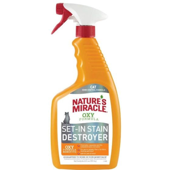 Natures Miracle Just for Cats Orange Oxy Stain and Odor Remover-Cat-Natures Miracle-24 oz-