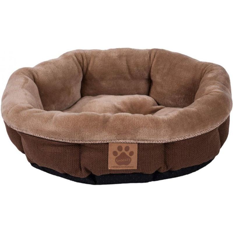 Precision Pet Round Shearling Bed Brown-Animals & Pet Supplies-BimBimPet-
