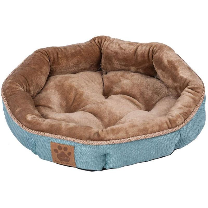 Precision Pet Round Shearling Bed Teal-Animals & Pet Supplies-BimBimPet-